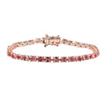 Premium Blush Tourmaline Tennis Bracelet in Vermeil RG Over Sterling Silver (6.50 In) (Del. in 8-10 Days) 5.50 ctw - Sticky add to cart bar