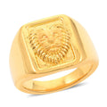 22K Yellow Gold Electroform Lion Signet Ring (Size 9.0) (4.15 g) - Sticky add to cart bar