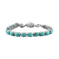 Nevada Turquoise Sea Horse Bracelet in Platinum Over Sterling Silver (6.50 In) 12.50 ctw (Del. in 10-12 Days) - Sticky add to cart bar