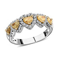 Modani 14K Yellow and White Gold Natural Yellow and White Diamond Ring 4.40 Grams 1.25 ctw - Sticky add to cart bar