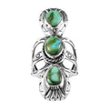 Artisan Crafted Sonoran Gold Turquoise 3 Stone Ring in Sterling Silver (Size 10.0) (Del. in 8-10 Days) 6.30 ctw - Sticky add to cart bar