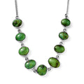 Artisan Crafted Sonoran Gold Turquoise Choker Necklace 14-16 Inches in Sterling Silver 18.60 ctw - Sticky add to cart bar