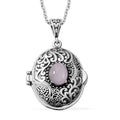 African Amethyst Necklace (24 Inches) in Stainless Steel 1.00 ctw - Sticky add to cart bar