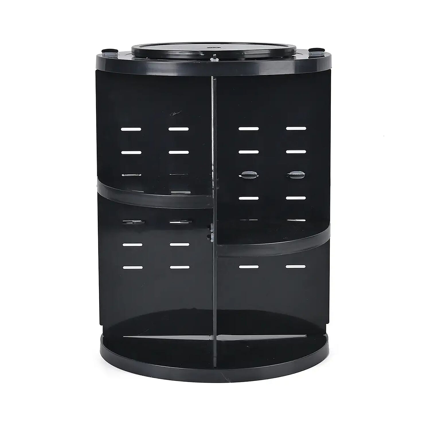 Black 360 Degree Rotatable Makeup Organizer (11.8"x9.1")