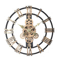 Gold Color Gear Wall Clock (16.92"x16.92"x1.97") - Sticky add to cart bar