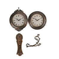 White Decorative Vintage Wall Clock (22.05"x14.96"x4.33")