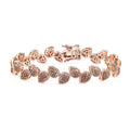 D'Joy Natural Champagne Diamond 2.00 ctw Bracelet in Vermeil Rose Gold Over Sterling Silver (7.25 In) - Sticky add to cart bar