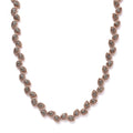 Natural Champagne Diamond 4.00 ctw Necklace in Vermeil Rose Gold Over Sterling Silver 18 Inches - Sticky add to cart bar