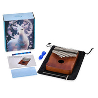 Kalimba- 21 Sound Thumb Piano - Brown (6.88"x4.72"x1.30")