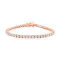 Moissanite Tennis Bracelet in Vermeil Rose Gold Over Sterling Silver (7.00 In) 6.10 ctw - Sticky add to cart bar