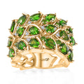 GP Chrome Diopside and Multi Gemstone Ring in Vermeil Yellow Gold Over Sterling Silver (Size 10.0) 3.60 ctw - Sticky add to cart bar