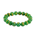 Green Jade (D) Beaded Stretch Bracelet 170.00 ctw - Sticky add to cart bar