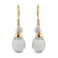 D'Joy Briolitte Cut Montezuma Prasiolite Lever Back Earrings in Vermeil Yellow Gold Over Sterling Silver 14.85 ctw - Sticky add to cart bar