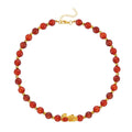 TLV Pixiu Feng Shui Galilea Rose Quartz 9-10mm Beaded Necklace in Goldtone (18-20 Inches) 258.50 ctw - Sticky add to cart bar
