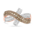 Natural Champagne and White Diamond Ring - Sticky add to cart bar
