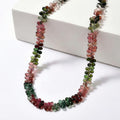 Certified & Appraised Iliana 18K Yellow Gold AAAA Multi-Tourmaline Beaded Graduated Necklace 18 Inches with 2 Inch Extender 135.00 ctw - Sticky add to cart bar
