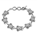 Bali Legacy Sterling Silver Elephant Bracelet (7.25 In) 17.75 Grams - Sticky add to cart bar