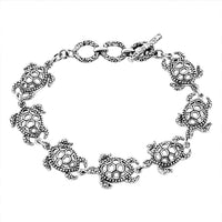 Bali Legacy Sterling Silver Elephant Bracelet (7.25 In) 17.75 Grams