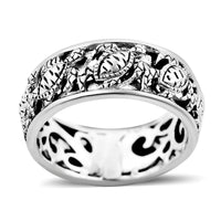 Bali Legacy Sterling Silver Elephant Ring (Size 10.0) (4 g)