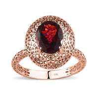 Luxoro 10K Rose Gold Premium Orissa Rhodolite Garnet Ring (Size 10.0) 2.35 ctw