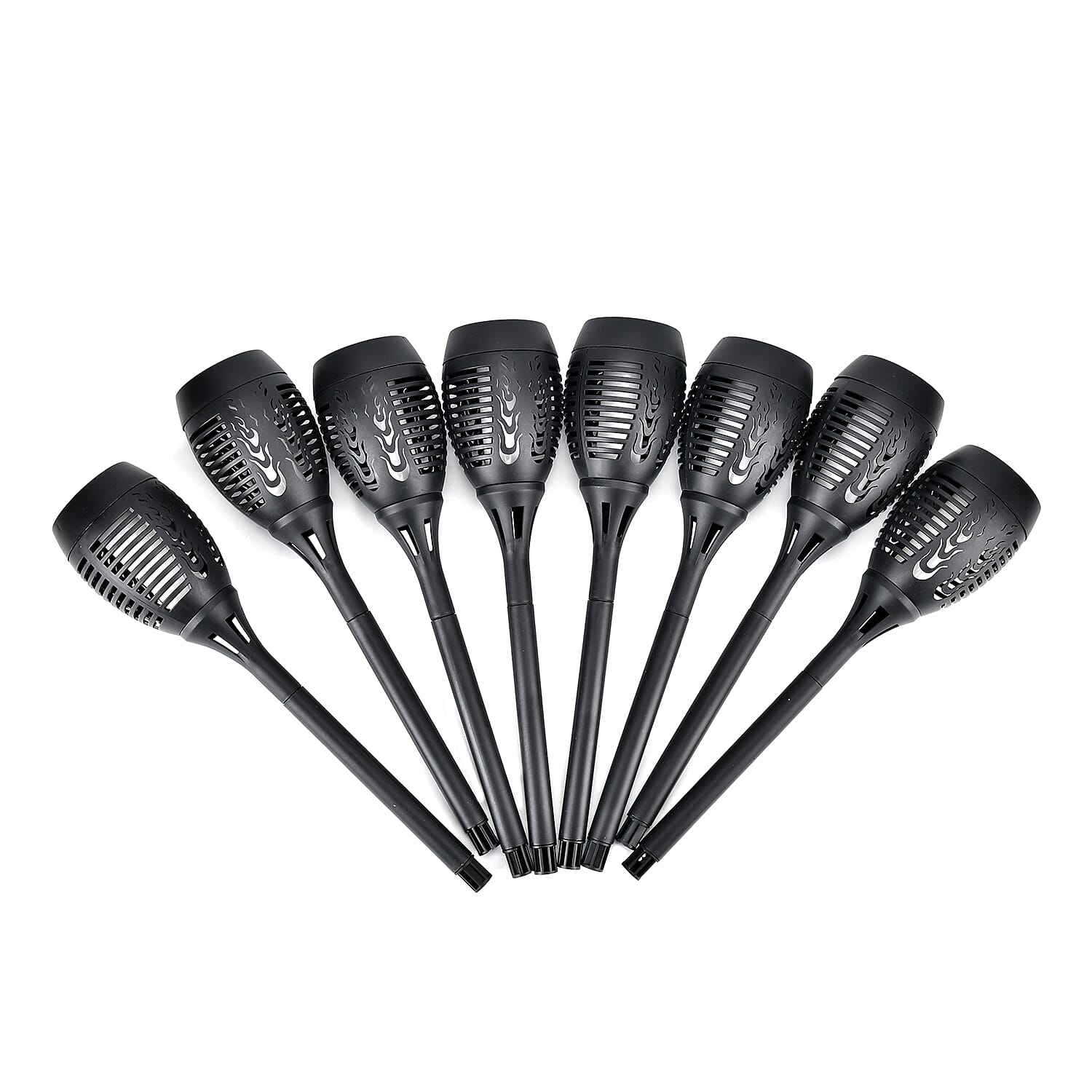 Set of 8pc Solar Dancing Flame Torch Light