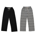 TLV Set of 2 Blue and Zebra Print Pattern Stretch Lounge Pajama Pants (Length - 39.37") - Sticky add to cart bar