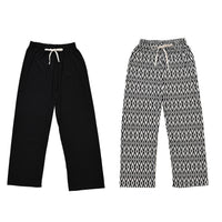 TLV Set of 2 Blue and Zebra Print Pattern Stretch Lounge Pajama Pants (Length - 39.37")