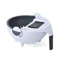 Multi-Functional Vegetable Cutter with Drain Basket (7 Different Interchangeable Blades, 1 Safety Hand Guard and 1 Peeler) - Sticky add to cart bar