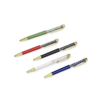 Set of 5 Gem Pens - (Blue Pen- Lapis Lazuli, Silver Pen- White Crystal, Red Pen- Garnet, Green Pen- Green Aventurine, Or Black Pen- Black Obsidian)