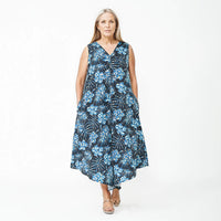 Tamsy, 100% Polyester Printed Jumpsuit, Back Zipper Closure, Wide Leg