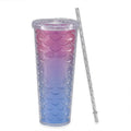 720ML Fish Scale Water Mug - Blue - Sticky add to cart bar