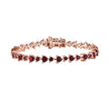 Anthill Garnet Bracelet in Vermeil RG Over Sterling Silver (6.50 In) 7.40 ctw - Sticky add to cart bar
