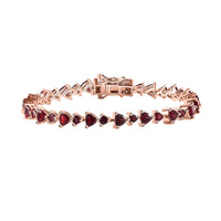 Anthill Garnet Bracelet in Vermeil RG Over Sterling Silver (6.50 In) 7.40 ctw