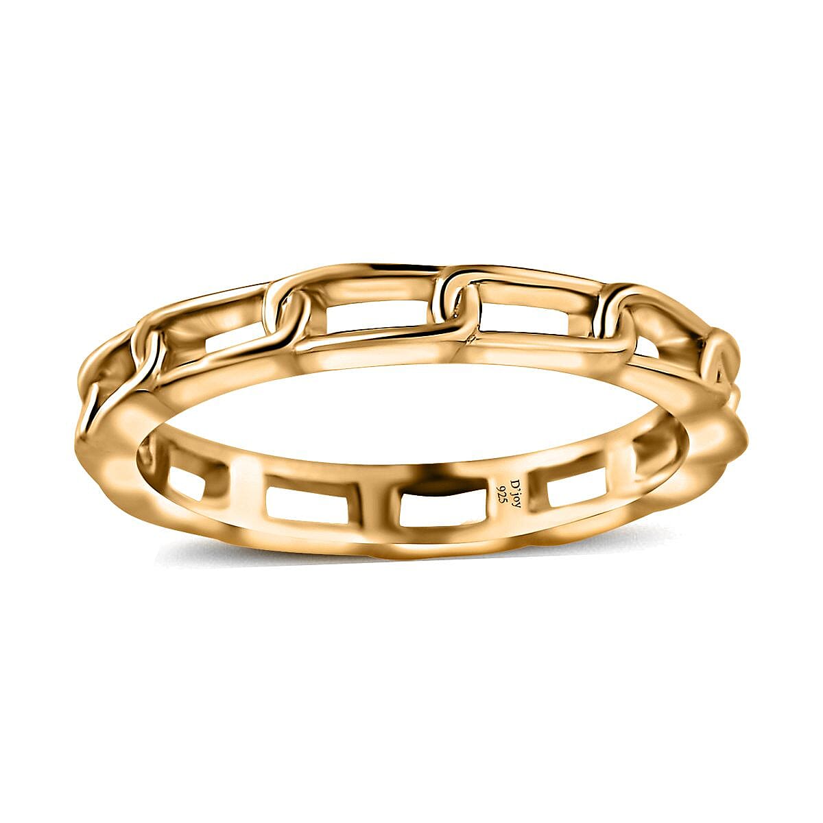 14K Yellow Gold Over Sterling Silver Band Ring (Size 10.0) 1.75 Grams