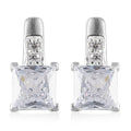 Simulated Diamond Earrings in Sterling Silver - Sticky add to cart bar