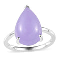 Purple Jade (D) Solitaire Ring in Sterling Silver (Size 7.0) 6.30 ctw - Sticky add to cart bar