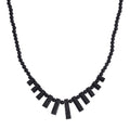 Shungite Necklace 20 Inches in Rhodium Over Sterling Silver 220.40 ctw - Sticky add to cart bar