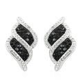 Crystal Earrings in Silvertone - Sticky add to cart bar