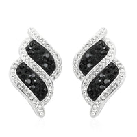 Crystal Earrings in Silvertone