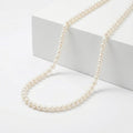 Certified & Appraised Iliana 18K White Gold Premium Japanese Akoya White Pearl 8-11mm Graduated Necklace 18-20 Inches - Sticky add to cart bar