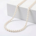 Certified & Appraised Iliana Premium Japanese Akoya White Pearl 8-11mm Necklace in 18K Yellow Gold 18 Inches - Sticky add to cart bar