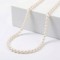 Certified & Appraised Iliana Premium Japanese Akoya White Pearl 8-11mm Necklace in 18K Yellow Gold 18 Inches