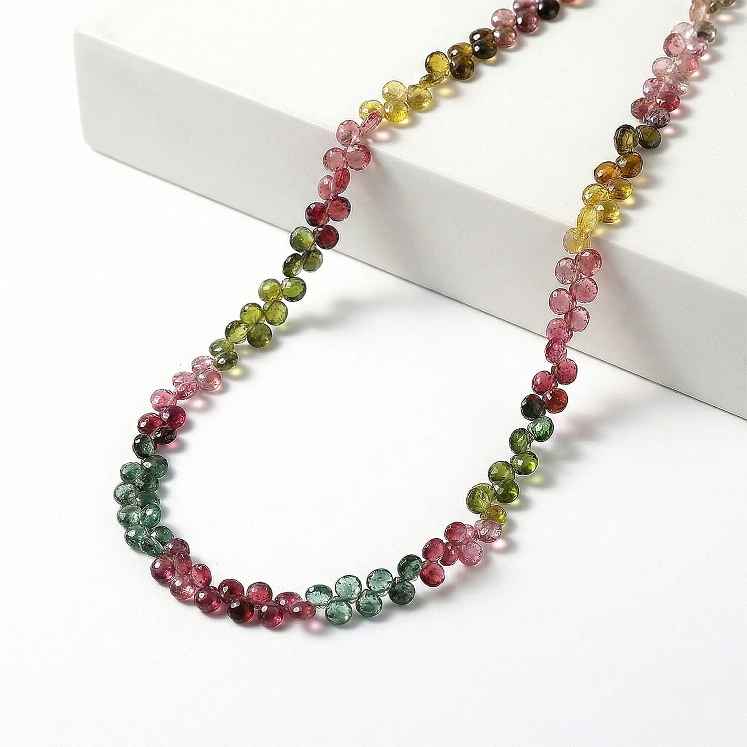 Certified & Appraised Iliana 18K Yellow Gold AAA Multi-Tourmaline Beaded Necklace (18 Inches) with 2 Inch Extender 60.00 ctw