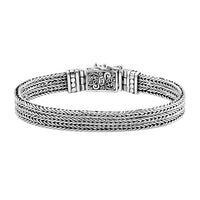 TLV Bali Legacy Sterling Silver Tulang Naga Bracelet (6.50 In) (27 g)