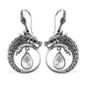 TLV Bali Legacy Polki Moissanite Dragon Earrings in Sterling Silver 1.50 ctw - Sticky add to cart bar