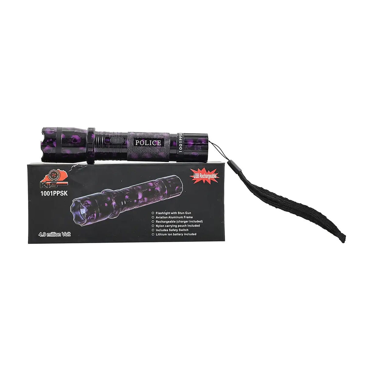 Black LED Flashlight & Stun Gun
