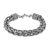 Doorbuster Bali Legacy Sterling Silver Tulang Naga Bracelet (6.50 In) (70.90 g)