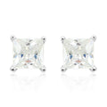 Simulated Diamond Earrings in Silvertone - Sticky add to cart bar