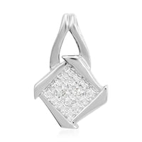 Diamond Accent Pendant in Silvertone