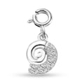 White Zircon Charm in Platinum Over Sterling Silver 0.35 ctw - Sticky add to cart bar